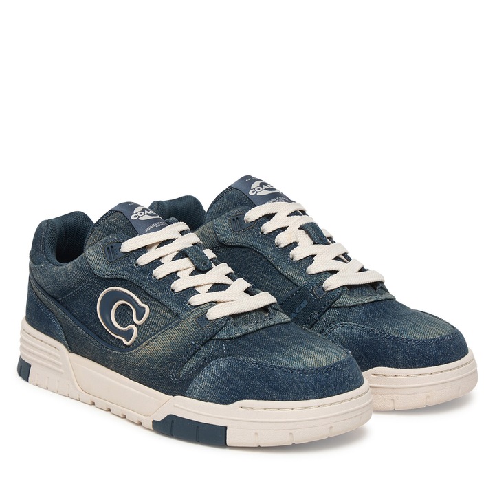 Női tornacipő, Coach, kék, textil