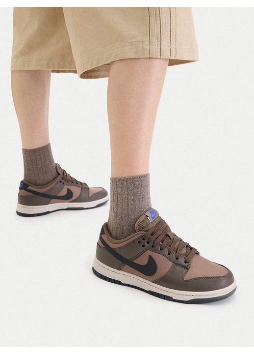 Női cipők, Nike, valódi bőr, barna, textil anyag