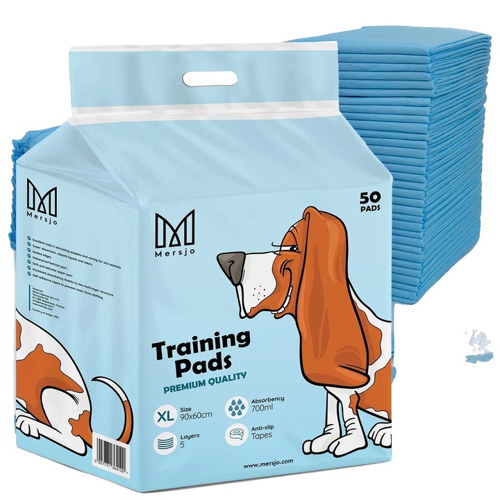 Asternuturi pentru animale, 60x90cm, set 100 buc, 700ml absorbtie, 6 straturi, impermeabil