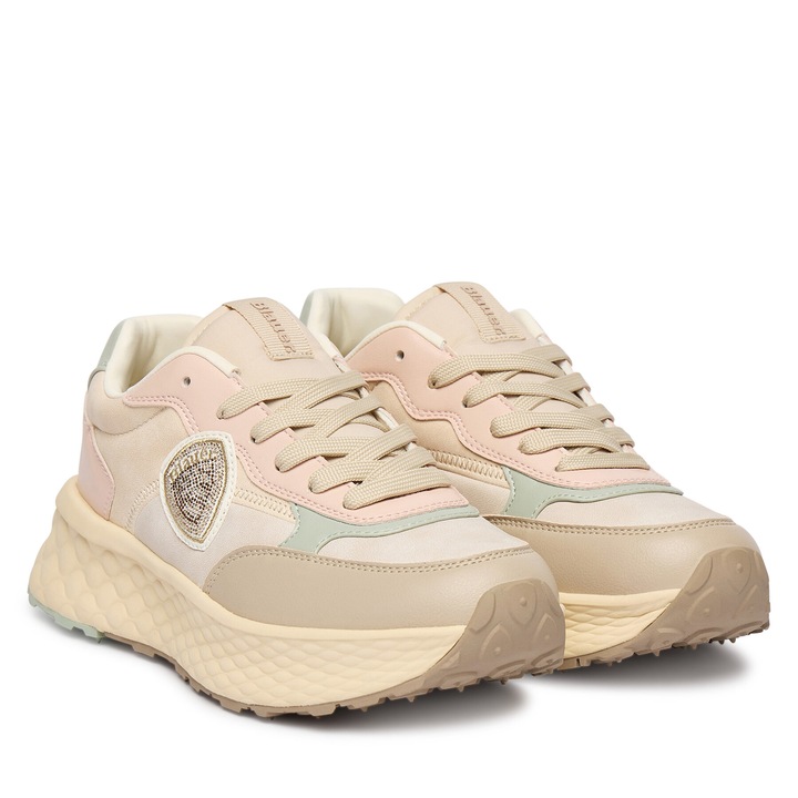 Blauer női tornacipő, műbőr, bézs