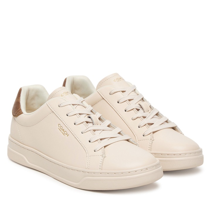 Női tornacipő, Coach, természetes bőr, barna, EVA technológia, kiváló kényelem