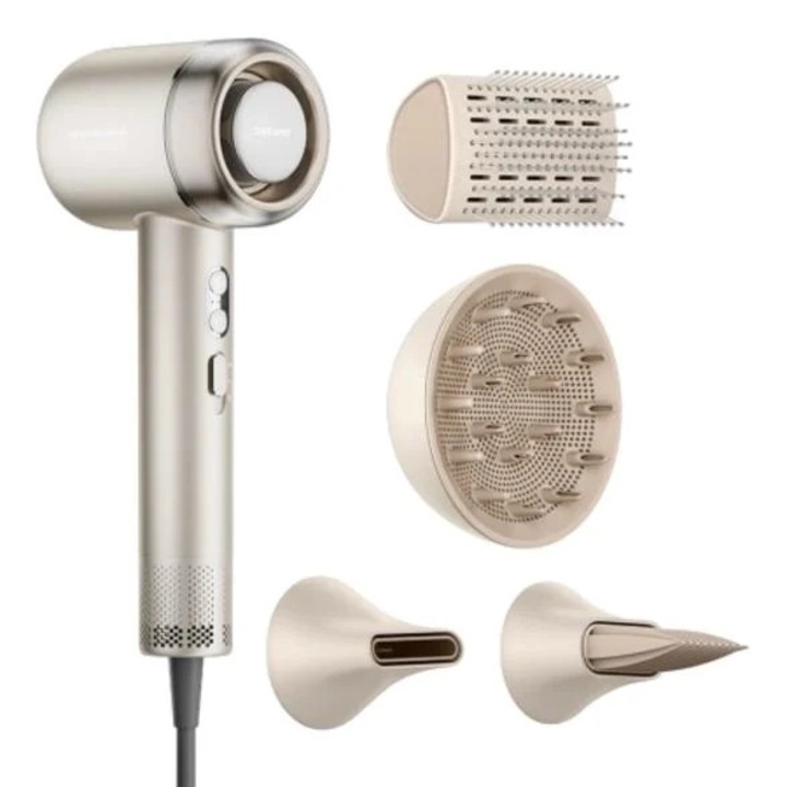 Сешоар Dreame Gusto, 2000W, 110000 об/мин, златист, комплект с 4 аксесоара