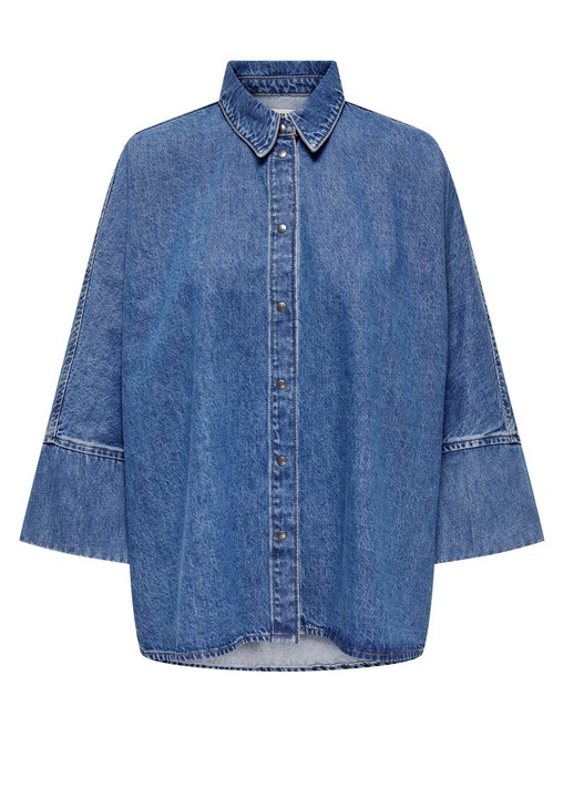Camasa dama, Only, ONLGRACE, 3/4, denim