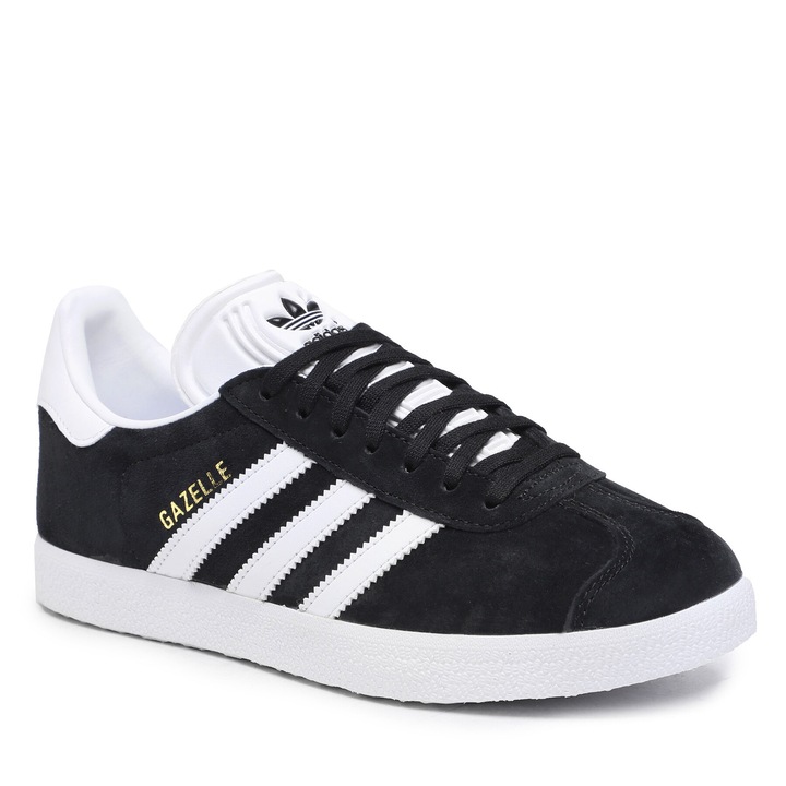 Női tornacipő, Adidas, Gazelle, természetes bőr, fekete, 36 EU
