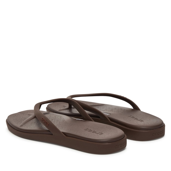 Slapi Dama Crocs, maro, plastic