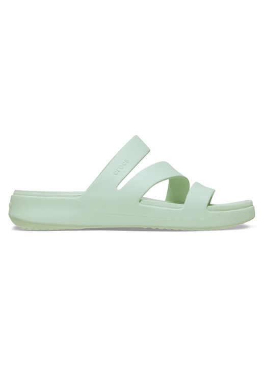 Papuci dama, Crocs, verde, plastic