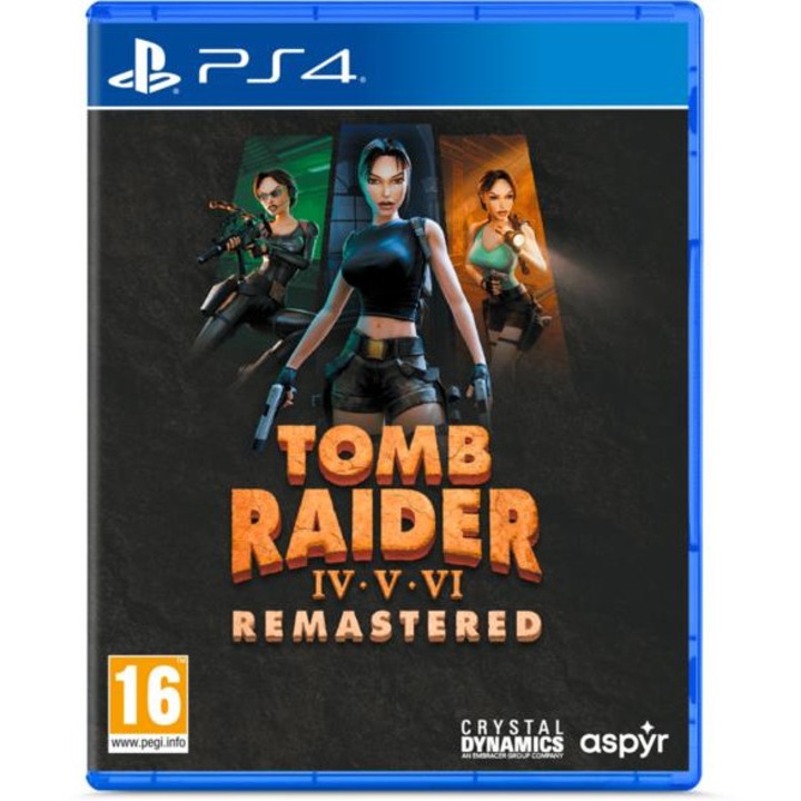 Joc PS4 Tomb Raider IV-VI Remastered, CENEGA, aventuri iconice, multicolor