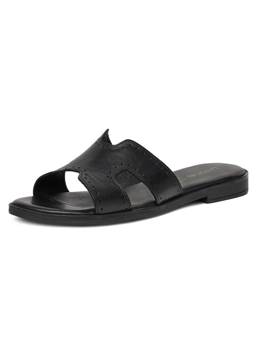 Slapi dama, Lasocki, piele naturala, negru, 40 EU