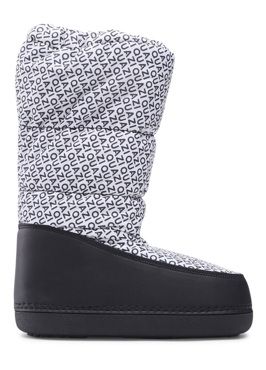 Botine dama, Quazi, material textil, alb, stil sportiv, casual