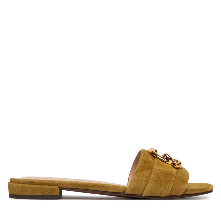 Papuci dama, Coccinelle, piele naturala, verde, 37 EU