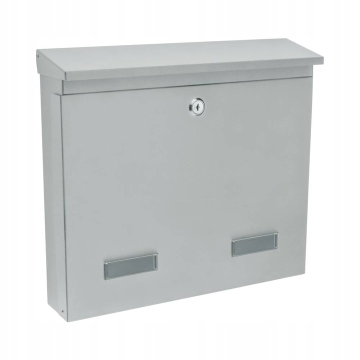 Cutie postala C4, Sylamet, rezistenta la intemperii, cu incuietoare Yale, 315x350x71mm, gri deschis