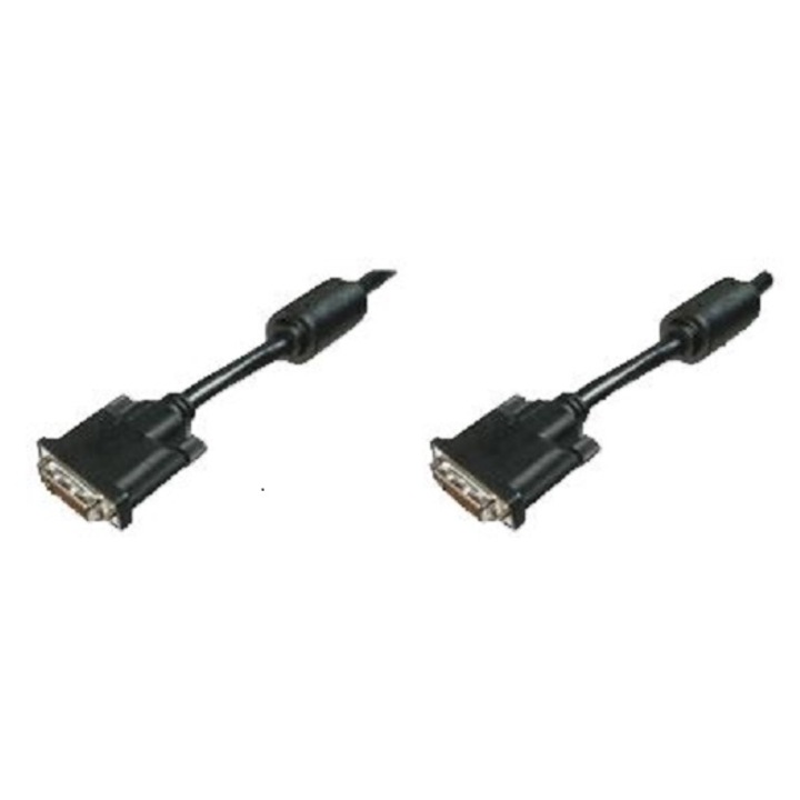 Кабел DVI-D Assmann 10м, 1x DVI-D, 1x DVI-D