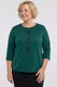 Зелена блуза с яка
