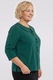 Зелена блуза с яка