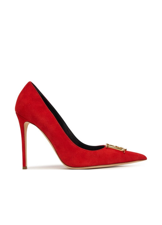 Pantofi pentru dama, Elisabetta Franchi, stiletto, piele naturala, rosu