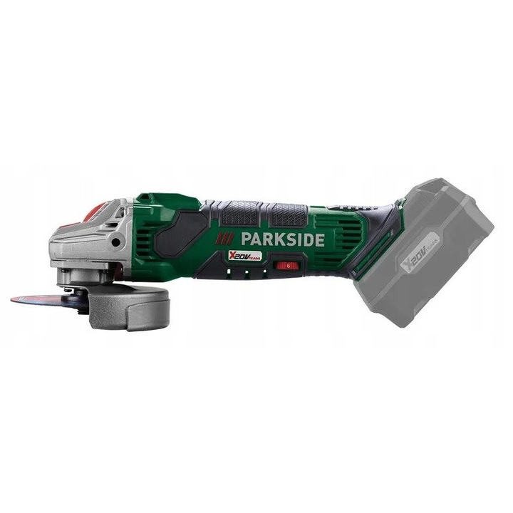 Polizor unghiular PARKSIDE PWSA 20-Li F4, 6 viteze, 125 mm, 33x14,5x11,5 cm, set cu accesorii