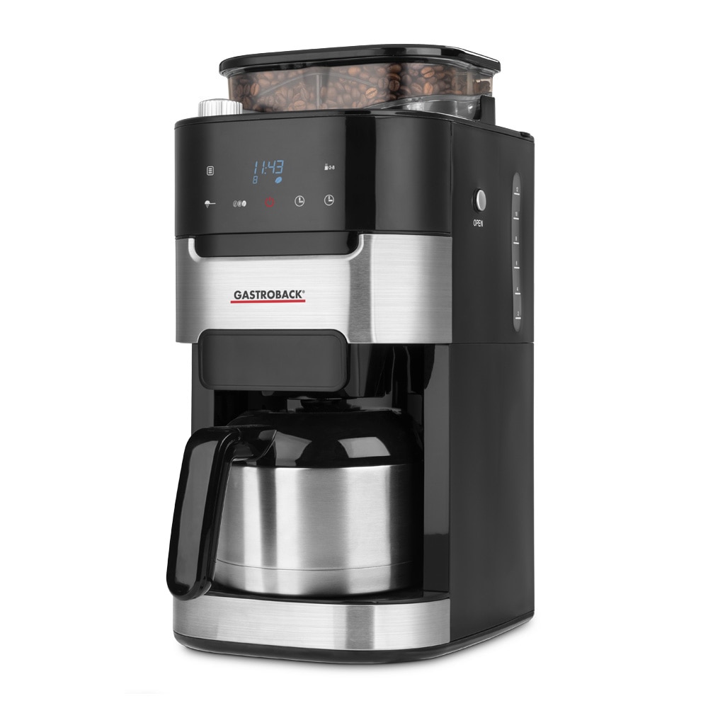 Cafetiere Gastroback Design Aroma Plus, 950W, 1,7l, negru/silver, 12 cani