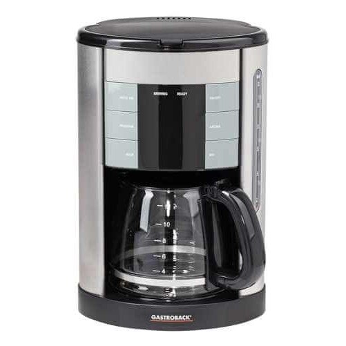 Cafetiere Gastroback Design Aroma Plus, 950W, 1,7l, negru/silver, 12 cani