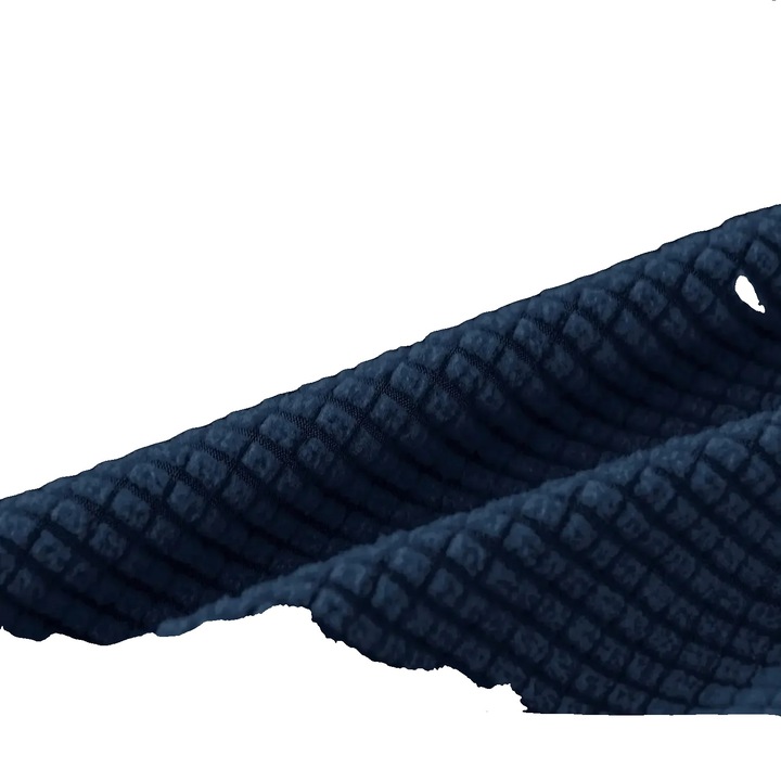 Калъф за диван, еластичен материал, пълна защита, тъмносин, 4 места 230-300см