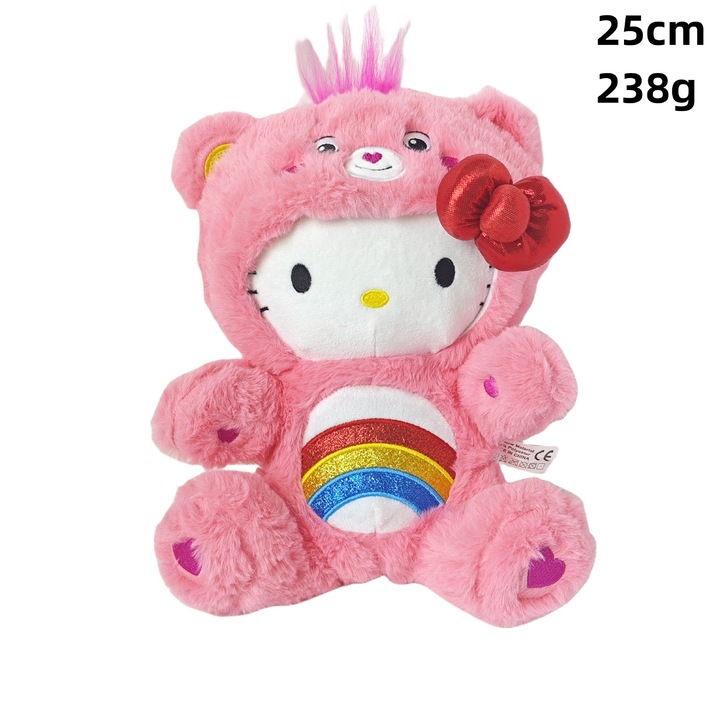 Jucarie de plus, Rainbow Cat, multicolor