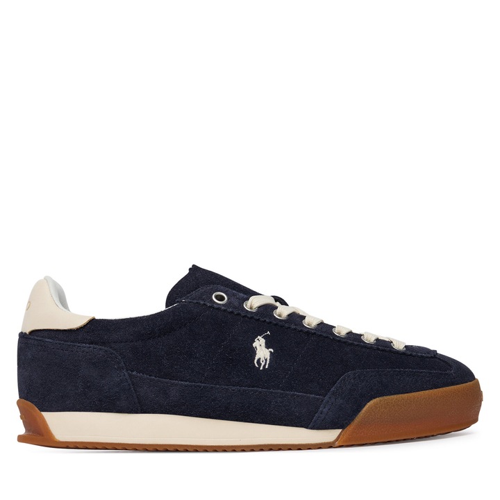 Polo Ralph Lauren női tornacipő, természetes bőr, sötétkék