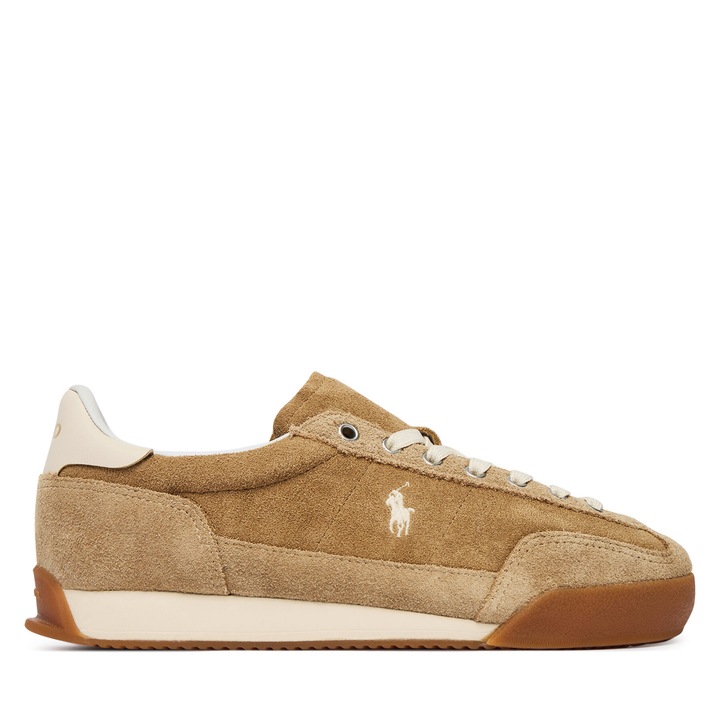 Маратонки Polo Ralph Lauren, естествена кожа, кафяви, вечен стил