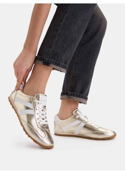 Női Mexx tornacipő, természetes bőr, arany