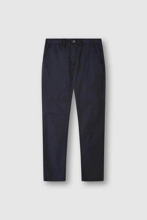 Pepe Jeans London, Pantaloni chino slim fit, Negru stins