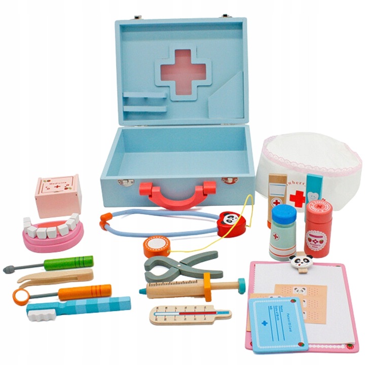 Set joaca doctor Meteor, 20x8x25cm, 3+ ani, din lemn