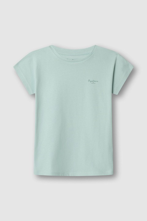 Pepe Jeans London, Pamutpóló kis logós részlettel, Mentazöld