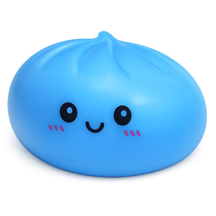 Interaktív játék gyerekeknek, formázható zsemle, királykék színű, hordozható méretek