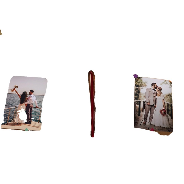 Album foto scrapbook, 124 pagini, capacitate peste 300 fotografii, 10.12x7.68x0.82 inch, include autocolante, cutie cadou inclusa