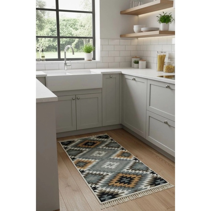 Covor tradițional, Mira Home, 60x120cm, multicolor, dublu față