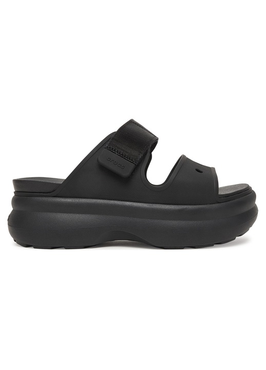 Дамски чехли, Crocs 212861, черни, пластмасови