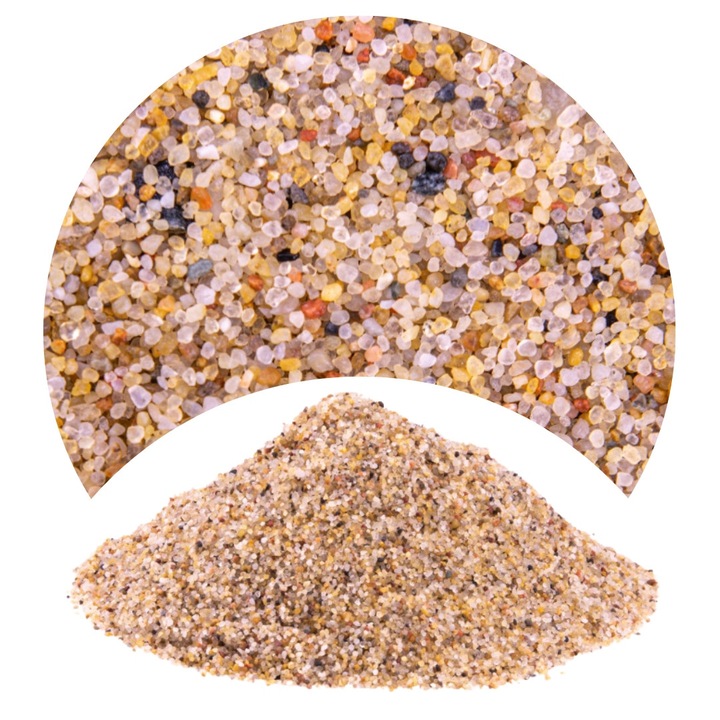 Nisip pentru acvariu chihlimbar auriu 0, 8-1, 2 mm, 24 kg