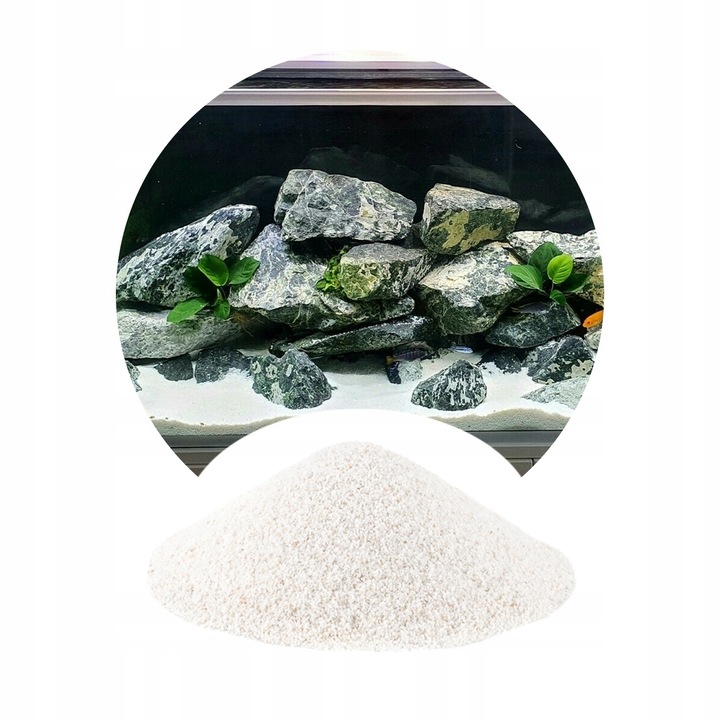 Nisip acvariu alb dolomitic 0, 5-1 mm 16 kg