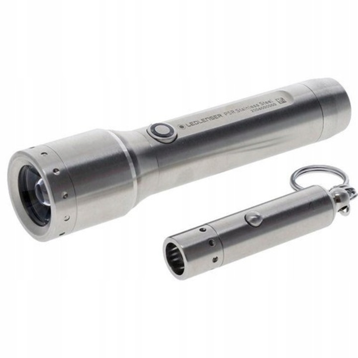 Комплект фенери P5R Core и V8, Ledlenser, инокс, 18,2x12,9x7,6см