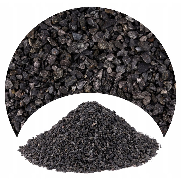 Substrat acvariu 2-3 mm bazalt negru 2 kg