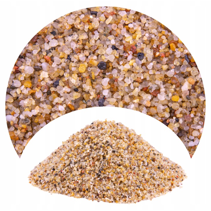 Nisip cuartos pentru acvariu chihlimbar 1-2 mm, 8 kg