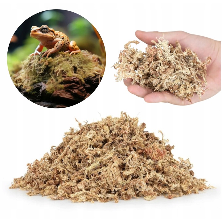 Muschi de turba Sphagnum expandabil 150 g (6 L)