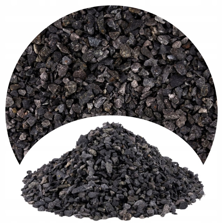 Pietris acvariu 3-5 mm negru bazaltic 2 kg