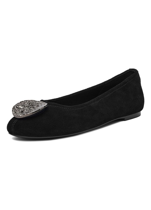 Balerini dama, Mexx, din piele naturala, negru