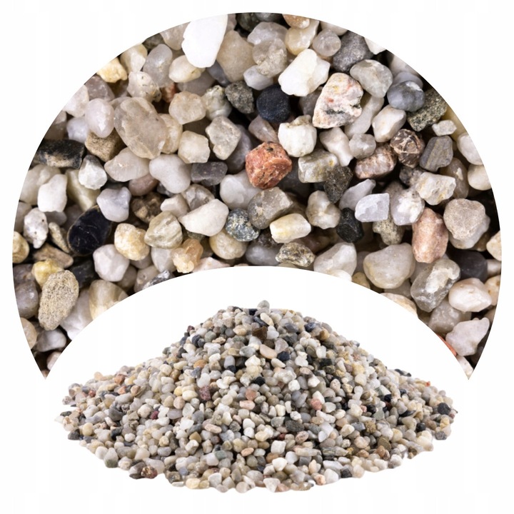 Granulat acvariu cuart gri 3-5 mm 24 kg