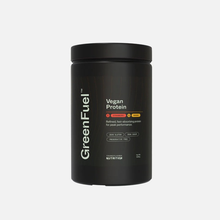 GreenFuel Proteina Vegana - 1000g - Strawberry & Banana
