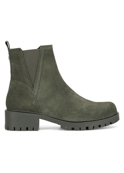 Ghete dama, Lasocki, piele naturala, verde, inchidere cu fermoar, interior izolat, 38 EU