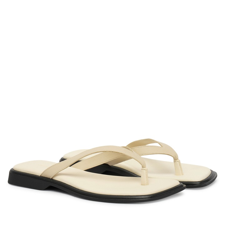 Slapi dama Vagabond din piele naturala, Bej, 41