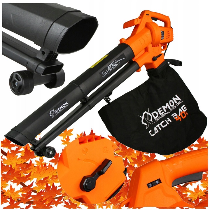 Aspirator electric Demon M88165, 3000W, 275 km/h, 40L, 2 in 1