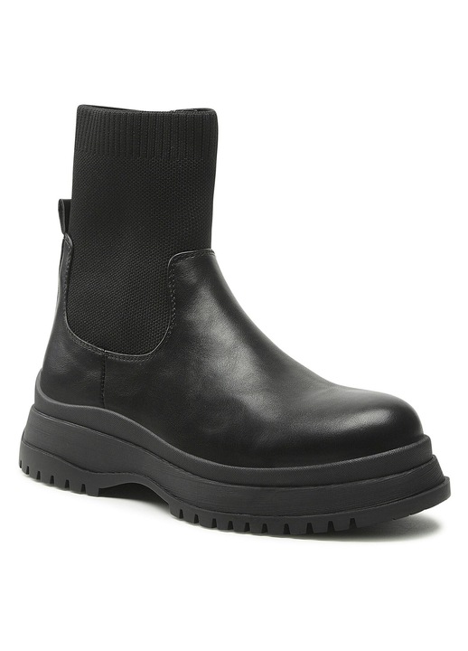 Botine, Jenny Fairy, piele ecologica, negru