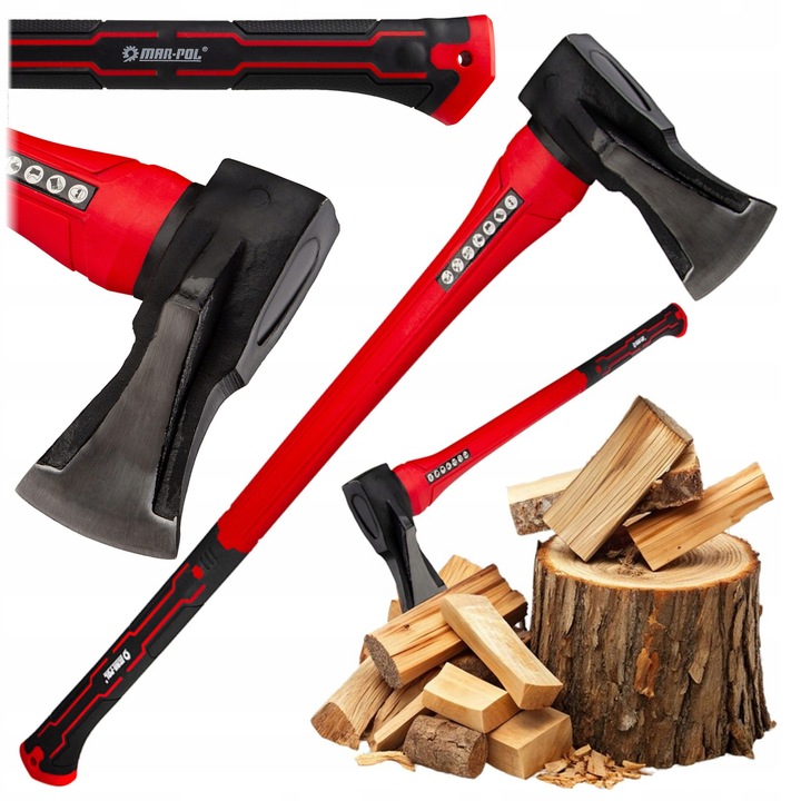 Topoare Mar-Pol, 2200g, fibra de sticla, 85cm, cu maner ergonomic