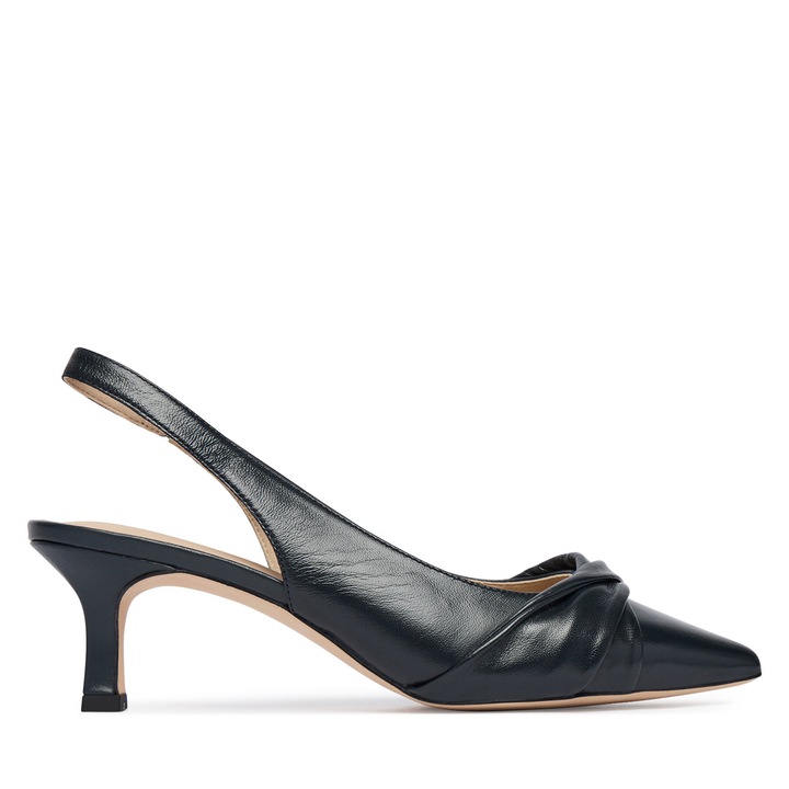 Pantofi dama, Caprice, piele naturala, toc, Bleumarin